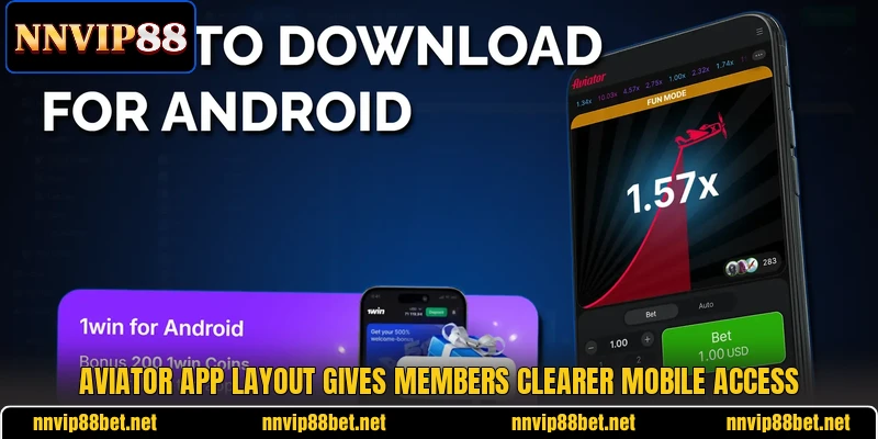 Aviator app layout gives members clearer mobile access Aviator app layout gives members clearer mobile access