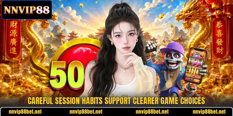 Careful session habits support clearer game choices Careful session habits support clearer game choices
