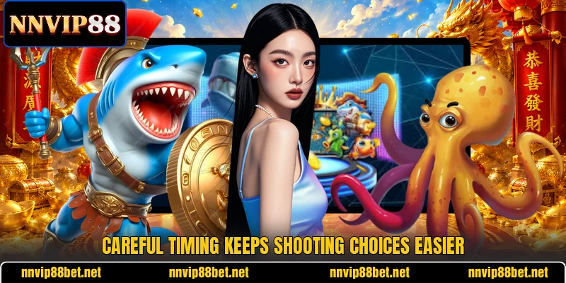 Careful timing keeps shooting choices easier Careful timing keeps shooting choices easier