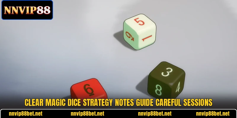 Clear Magic Dice strategy notes guide careful sessions Clear Magic Dice strategy notes guide careful sessions