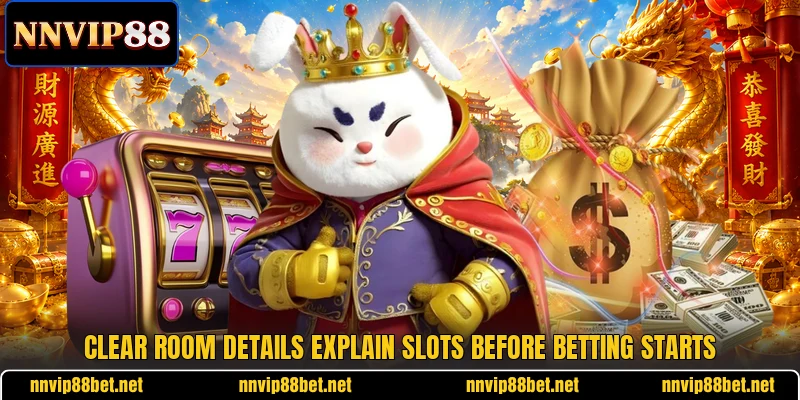 Clear room details explain slots before betting starts