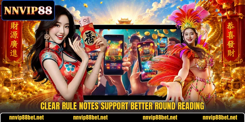 Clear rule notes support better round reading Clear rule notes support better round reading