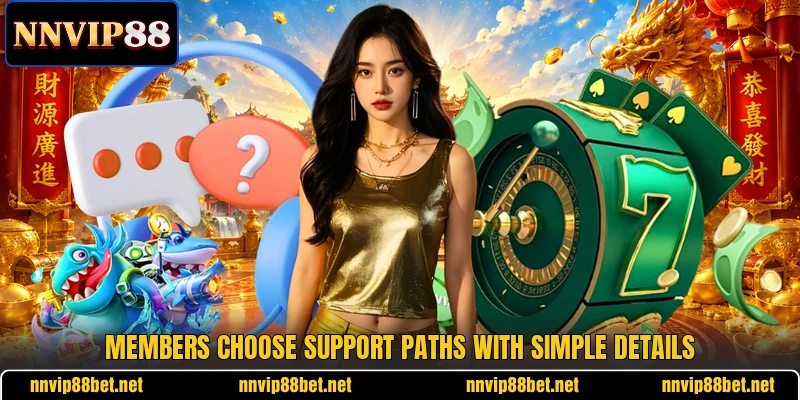 Members choose support paths with simple details Members choose support paths with simple details