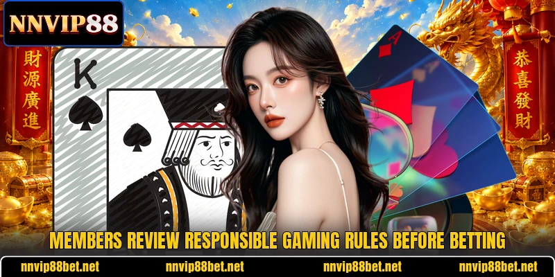 Members review responsible gaming rules before betting Members review responsible gaming rules before betting