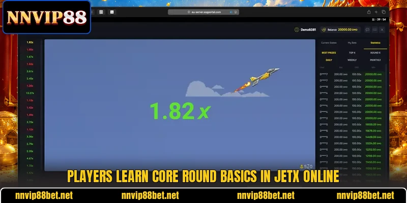 Players learn core round basics in JetX online Players learn core round basics in JetX online