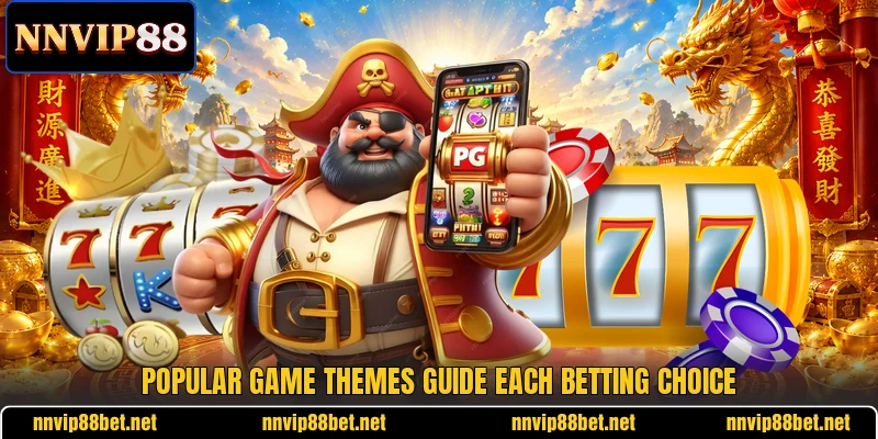 Popular game themes guide each betting choice