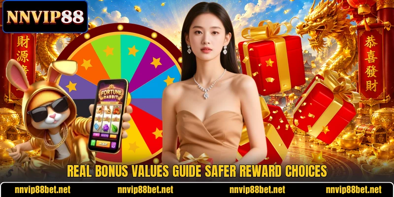 Real bonus values guide safer reward choices Real bonus values guide safer reward choices