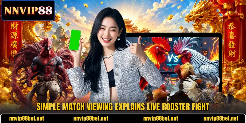 Simple match viewing explains live rooster fight Simple match viewing explains live rooster fight