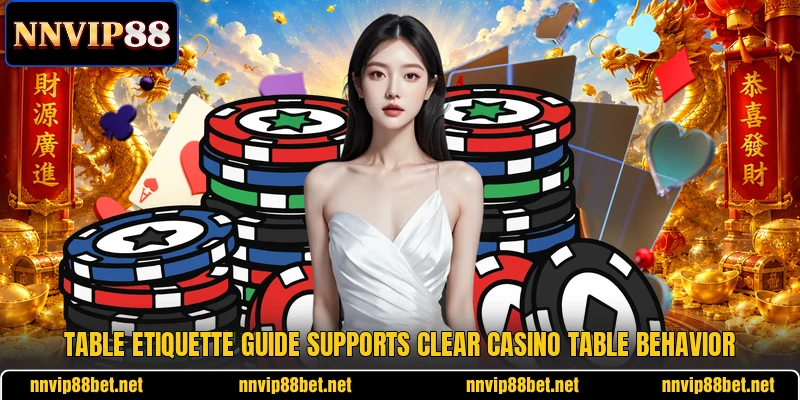 Table etiquette guide supports clear casino table behavior Table etiquette guide supports clear casino table behavior