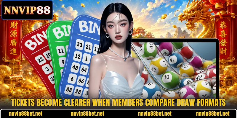 Tickets become clearer when members compare draw formats Tickets become clearer when members compare draw formats
