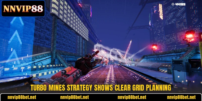 Turbo Mines strategy shows clear grid planning Turbo Mines strategy shows clear grid planning